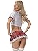Naughty School Girl Outfit Costume, Women Sexy Lingerie Role Play School Uniform
