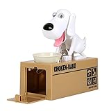 Sizet Mechanical Save Adorable Robotic Hungry Dog Saving Bank Coin Gift Box Collection Piggy Bank