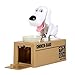 Sizet Mechanical Save Adorable Robotic Hungry Dog Saving Bank Coin Gift Box Collection Piggy Bank