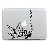 Crystal Emotion Ziya cat Vinyl Decal Skin Case Black and white sticker carving DIY For Apple Macbook Pro13' Inch &15' Inch &17' Inch MH-130