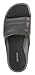 J. Fiallo Mens New Slide Beach Sandal Slippers in 3 Classy Colors (8, Grey/Black)