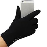 Clearance!Women Gloves,Haoricu Fashion Autumn Winter Touch Screen Outdoor Sport Warm Gloves (Black)