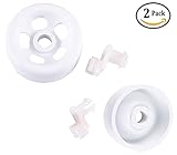 Podoy WD12X271 Dishwasher Wheels Lower Rack Front Roller & Axle Kit for GE Hotpoint (Pack of 2)