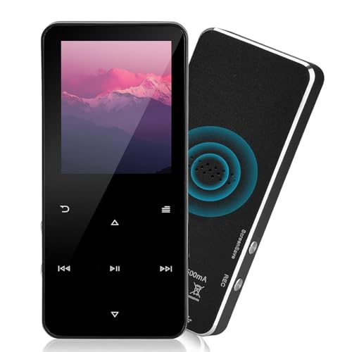 MP3 Player - Music Player with Bluetooth 5.2 HiFi Sound Shuffle Single Loop FM Radio Built-in HD Speaker by Hunmkno - Used condition - US$20.38