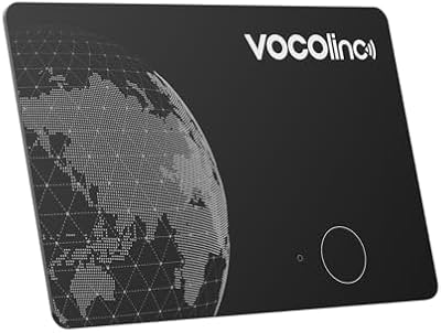 Air Tag Card Compatibile con Android Google Funzioni Trova o iOS Apple Dov'è App, Ricaricabile Wallet Tracker Card Thin, Bluetooth Localizzatore per Portafoglio/Bagaglio/Zaino Borsa, 1 Pezzi