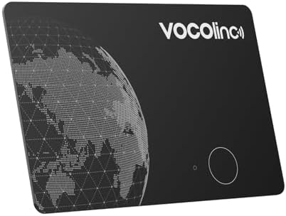 Air Tag Card Compatibile con Android Google Funzioni Trova o iOS Apple Dov'è App, Ricaricabile Wallet Tracker Card Thin, Bluetooth Localizzatore per Portafoglio/Bagaglio/Zaino Borsa, 1 Pezzi