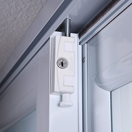 Sliding Door Lock for Window Glass Patio Doors Silver Toledo Locks
