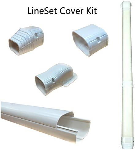 3" 7.5 FT Ductless Mini Split Line Set Cover Kit, Professional Outdoor Cover Kit