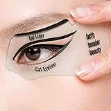 Huasen A Pair of Eyeliner Stencils for Perfect Cat Eyeliner and Smoky Eyes Makeup Tool
