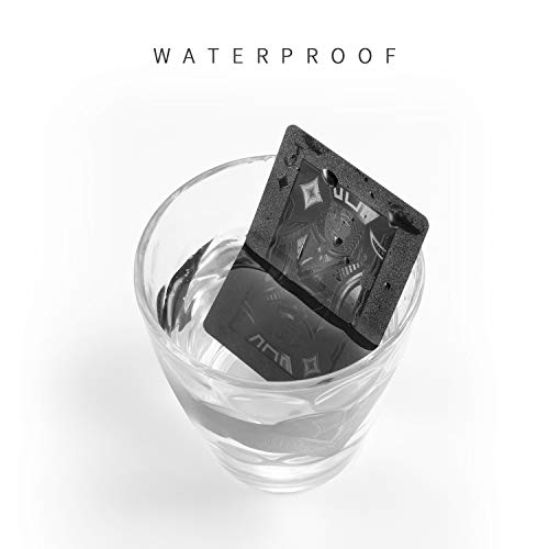 SolarMatrix Black Diamond Plastic Waterproof Playing Cards Novelty, 1 Deck of Cards, Poker Cards Deck