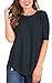 POGTMM Women's Summer T-shirts Tops Loose Casual V-Notch Tee Tops Short Sleeve Cotton T-Shirts Tunic Tops