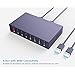 Mailiya USB Switch Selector, KVM Switch 2 Computers Sharing 7 USB Devices USB 2.0 Peripheral Switcher Box Hub for PC Printer Mouse Keyboard with One-Button Swapping and 2 Pack USB A to A Cable(Grey)