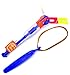 Set of 12 Flashing LED Sling Shot Flare Arrow Helicopter Children's Kid's Toy Flyer (Colors May Vary)