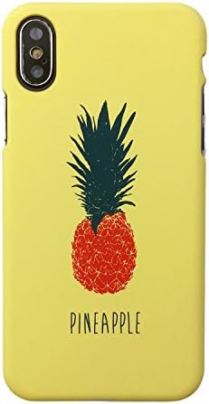 2018 iPhone X Case, yellow pineapple Bumper Glossy TPU Soft Rubber Silicone Cover Phone Case for Apple iPhone X