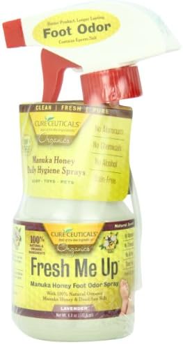 Cureceuticals Fresh Me Up Foot Odor Manuka Honey Daily Foot Hygiene Spray - Lavender, 6-Ounce
