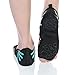 Barerun Women's Bellarina Shoes Half Toe Grip Non-Slip for Ballet Yoga Pilates Barre (8.5-9.5 B(M) US, Black Green)