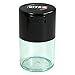 Vitavac - 5g to 20 grams Vacuum Sealed Container - Black Cap & Clear Body