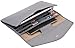 Travelambo Rfid Blocking Passport Holder Wallet & Travel Wallet Envelope 7 Colors (steel gray)