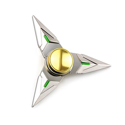 OW Hand Spinner Silver Genji Cosplay Alloy Rotate Model Toys 
