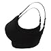 UTOVME Women's Maternity Nuring Bra Pumping Bra Wire Free Seamless Pregnant Breastfeeding Soft Cotton, Black XL