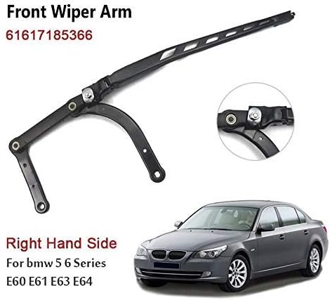 PORBAO Front Wiper Arm For E60 E61 E63 E64 for Window Wiper Arm 61617185366 7185366 (right hand side)