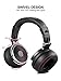 OneOdio Adapter-Free DJ Headphones for Studio Monitoring and Mixing,Sound Isolation, 90° Rotatable Housing with Top Protein Leather Earcups, 50mm Driver Unit Over Ear DJ Headsets with Mic