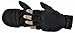 Manzella Men's Fleece Cold Weather Convertible Cascade Glove With Thinsulate