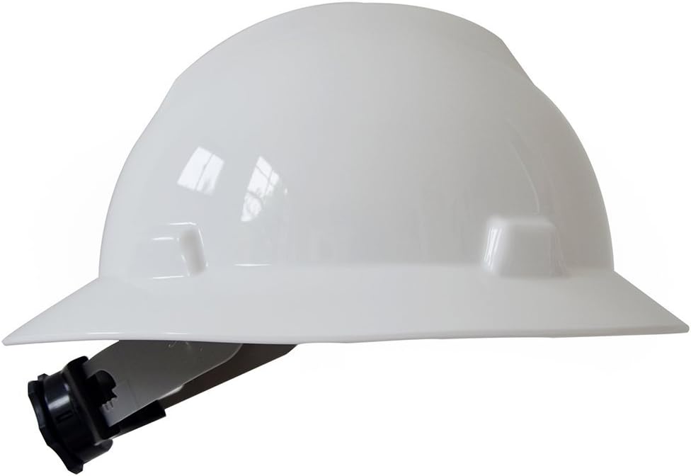 Full brim safety helmet, no vent, color white, NARA SAFE NS3230220