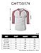 H2H Men's Slim Fit Casual Color Blocked Front Placket Baseball Jersey Knit Shirt Blue US M/Asia L (CMTTS0174)