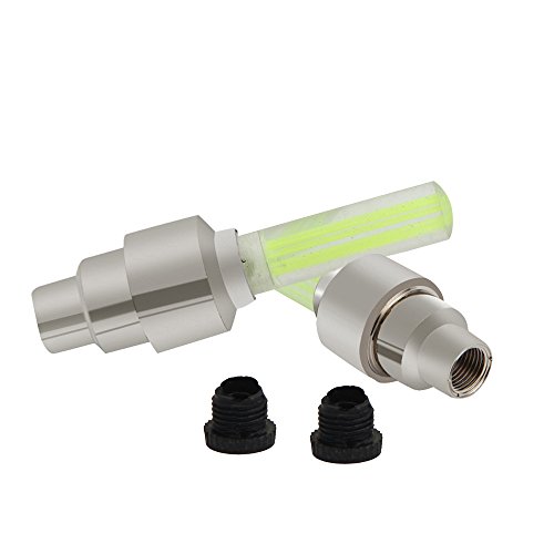 Kinrui Fashion 5Pcs The New Cool Bike Tire Wheel LED Lights Gas Nozzle Lamp Comes With Battery (yellow) - Thumbnail 2