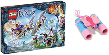 LEGO Elves Aira's Pegasus Sleigh 319 Pcs &amp; free Gifts Sunny Patch Bixie Butterfly Binoculars (Colors may vary) Toys