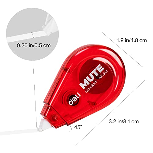 Deli Correction Tape, White Out Correction Tapes, Tape Eraser for Note