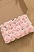Ling's moment 24pcs Artificial Blush Rose Buds & Petite Roses w/Stem for DIY Wedding Bouquets Boutonnieres Corsages Table Centerpieces Decorations