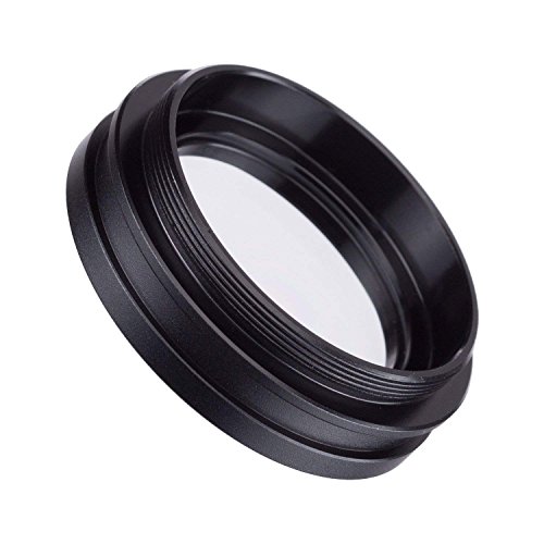 SM10 1X Barlow Lens Assisted Auxiliary Len for Stereo Zoom Microscope Dustproof Glass Protection Glass Lens Prevention UV Smoke Oil Proof
