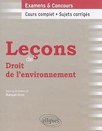 Leçons de droit de l'environnement