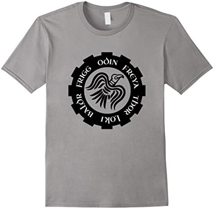 Men's Viking Raven Banner T-shirt 2XL Slate