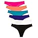 ANZERMIX Womens Invisibles Thong Panty Pack of 6