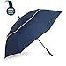 ZOMAKE Vented Sun Umbrella - Golf Umbrella Windproof Large 62 inch Double Canopy Automatic Open Umbrella for Men - Stick Umbrellas