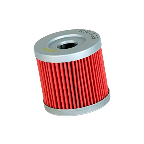 K&N Motorcycle Oil Filter: Premium High Performance Oil Filter  designed to be used with synthetic or conventional oils fits Yamaha WR250f WR450F YFZ450R YZ250F KN-140