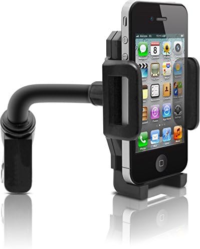 Car and Driver 2-In-1 Universally Compatible and Adjustable Smartphone Dual USB Charger and Adjustable Mount