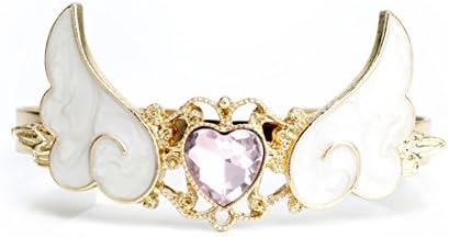 Sailor Moon Bangle bracelets power makeup Jewelry (White)