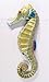 Handpainted Seahorse Wall Mount Decor Plaque 6