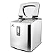 Yongtong Countertop Ice Maker, Automatic Icemaker Machine Producing 33Lbs per Day - 3 Selectable Cube Sizes, with Easy-Touch Buttons & LED Display, Stainless Steel, 3.3L(3.5QT) Capacity (Silver 2)