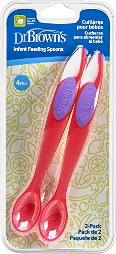 Dr. Browns Infants Feeding Spoons - 2 Pack (Pink)