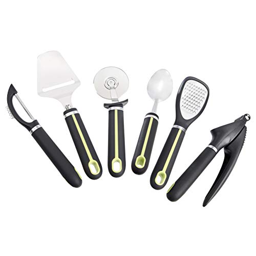 Amazon Basics 7Piece Kitchen Stainless Steel Gadget Set with Rotating