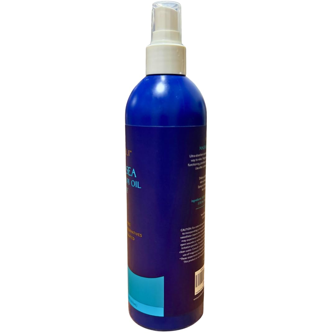 Yareli Magnesium Oil Spray, Ultra Absorbent High Strength Dead Sea Magnesium, 12oz, for Better Sleep and Muscle Relaxation