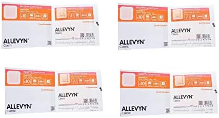 Smith and Nephew 66800270 Allevyn Gentle Border Dressing 4" x 4" (4 Pack (10 Count))