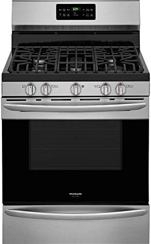 Frigidaire FGGF3047TF Gallery Series 30 Inch Freestanding Gas Range with 5 Sealed Burner Cooktop, 5 cu. ft. Primary Oven Capacity, in Stainless Steel