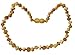 NATURAL Baltic Amber Teething Necklace by UMAI - UNISEX Unpolished (RAW) Milk and Honey- TESTED and CERTIFIED in the USA