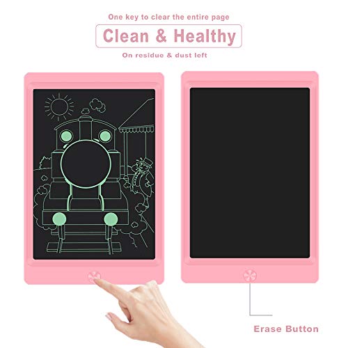 LCD Writing Tablet, 8.5-inch Writing Board Doodle Board, Electronic Doodle Pads Drawing Board with Lock Function Gift for Kids and Adults at Home,School and Office (Pink)